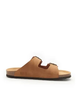 Slippers "Alberto" lichtbruin