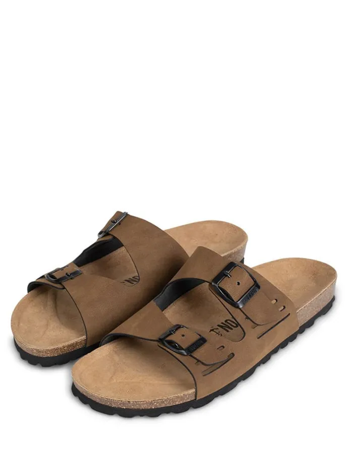 Slippers "Athol" lichtbruin