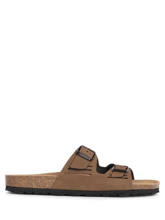 Slippers "Athol" lichtbruin