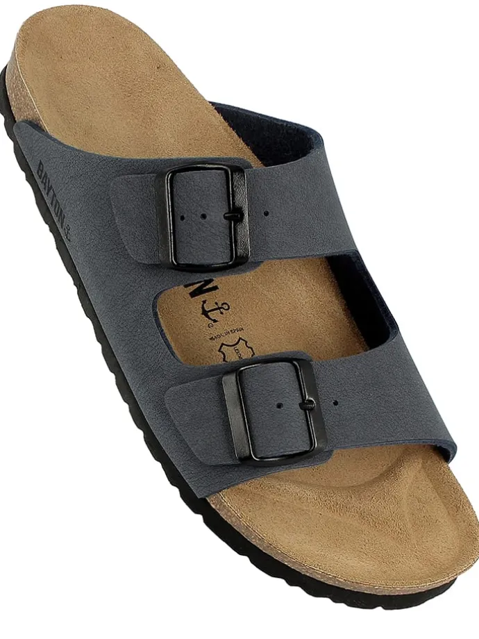 Slippers "Atlas" donkerblauw