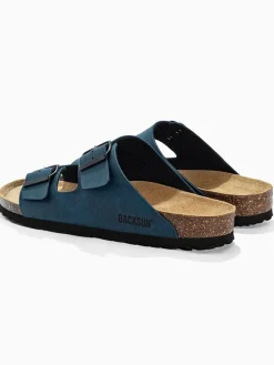 Slippers "Bali" donkerblauw