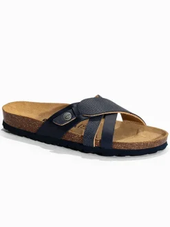 Slippers "Gatien" donkerblauw