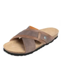 Slippers "Giovani" lichtbruin
