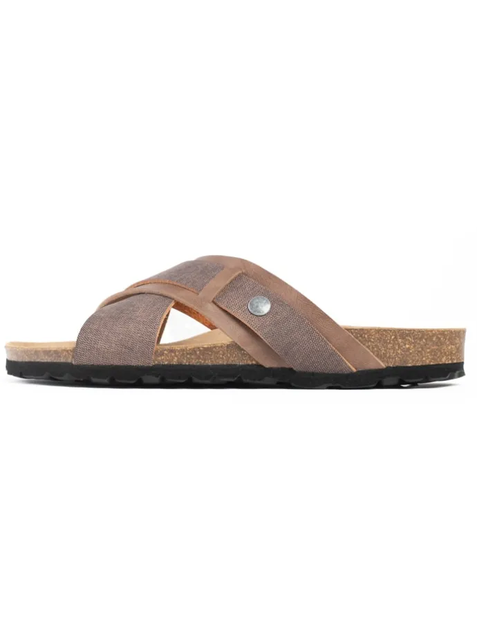 Slippers "Giovani" lichtbruin