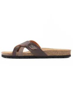Slippers "Gratien" donkerbruin