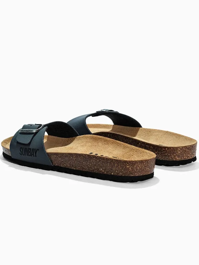 Slippers "Jasmin" donkerblauw