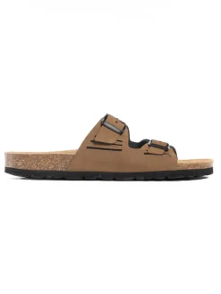 Slippers "Misol" lichtbruin