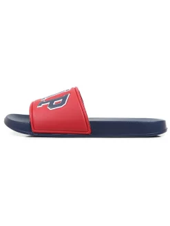 Slippers "Murphy" rood/donkerblauw