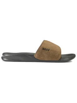 Slippers "One" grijs/lichtbruin