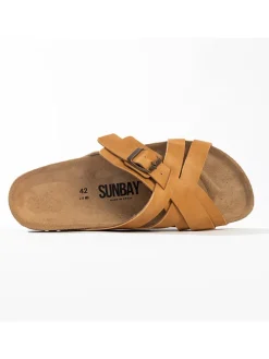 Slippers "Oran" lichtbruin