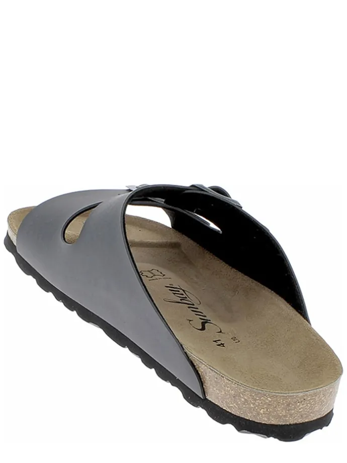 Slippers "Trefle" antraciet