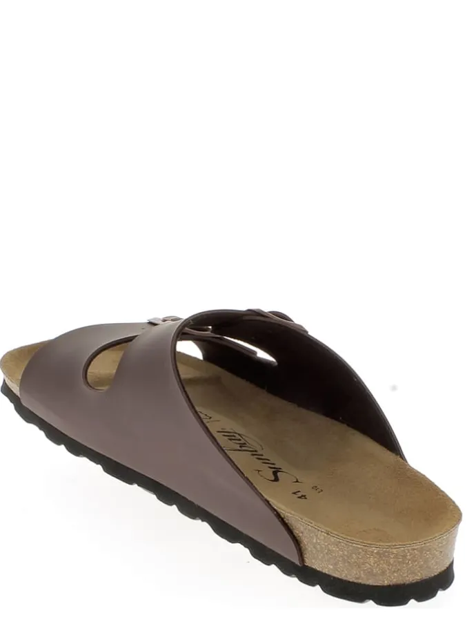 Slippers "Trefle" bruin