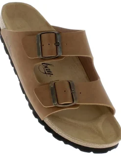 Slippers "Trefle" camel