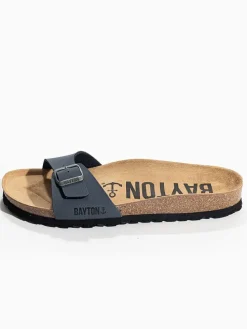 Slippers "Zephyr" donkerblauw
