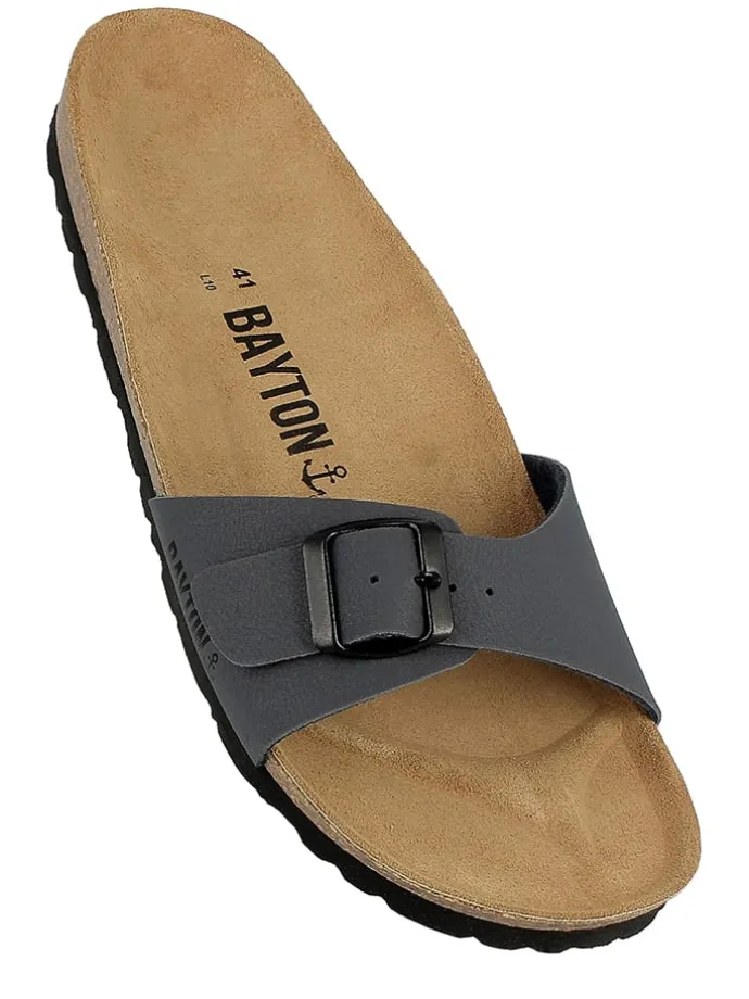 Slippers "Zephyr" donkergrijs