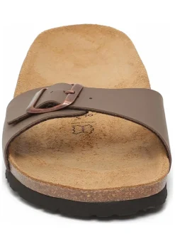 Slippers "Zephyr" lichtbruin