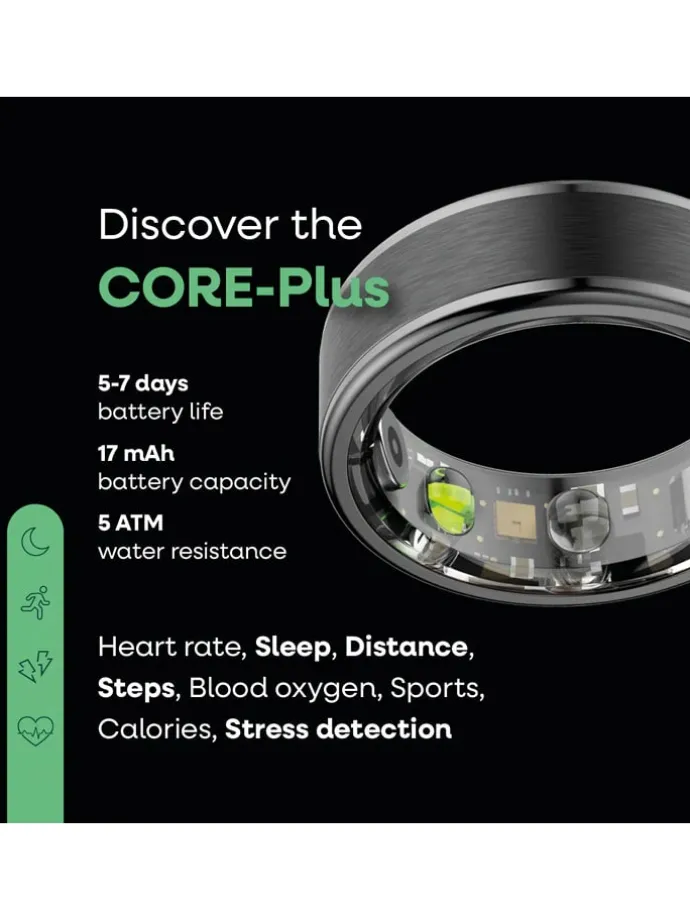 Smartring "Core Plus" zilverkleurig