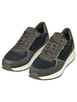 Sneakers "Branthon" donkerblauw/bruin