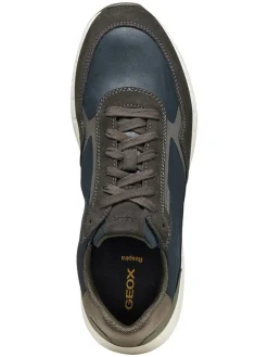 Sneakers "Branthon" donkerblauw/bruin