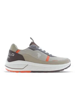 Sneakers bruin/beige