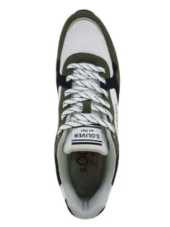 Sneakers crème/kaki