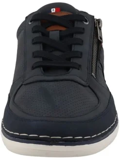 Sneakers donkerblauw/lichtbruin