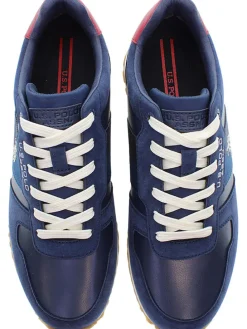 Sneakers donkerblauw/rood