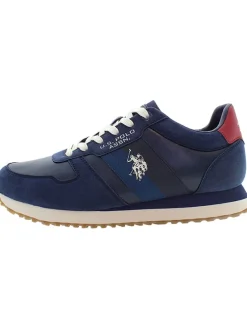 Sneakers donkerblauw/rood