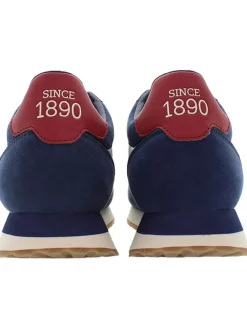 Sneakers donkerblauw/rood