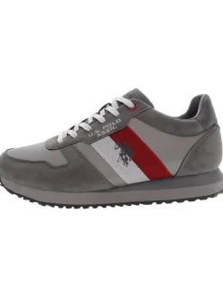 Sneakers grijs/rood