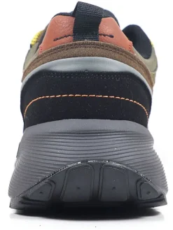 Sneakers kaki/donkerblauw