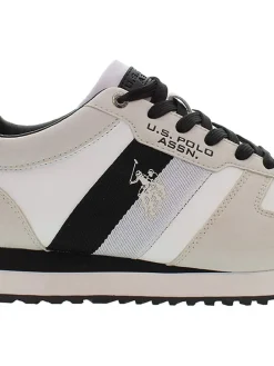 Sneakers wit/crème/zwart