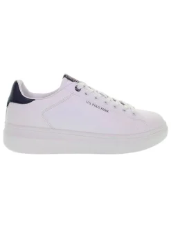 Sneakers wit/donkerblauw
