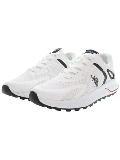 Sneakers wit/donkerblauw