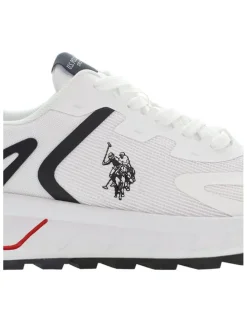 Sneakers wit/donkerblauw