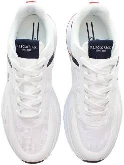 Sneakers wit/donkerblauw