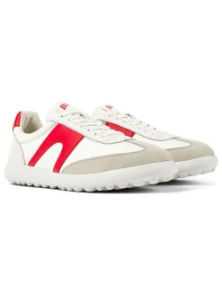 Sneakers wit/rood/beige