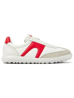 Sneakers wit/rood/beige