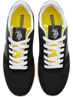 Sneakers zwart/geel
