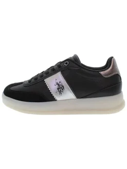 Sneakers zwart/zilverkleurig