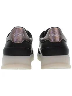 Sneakers zwart/zilverkleurig
