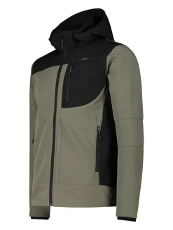 Softshelljas beige/zwart