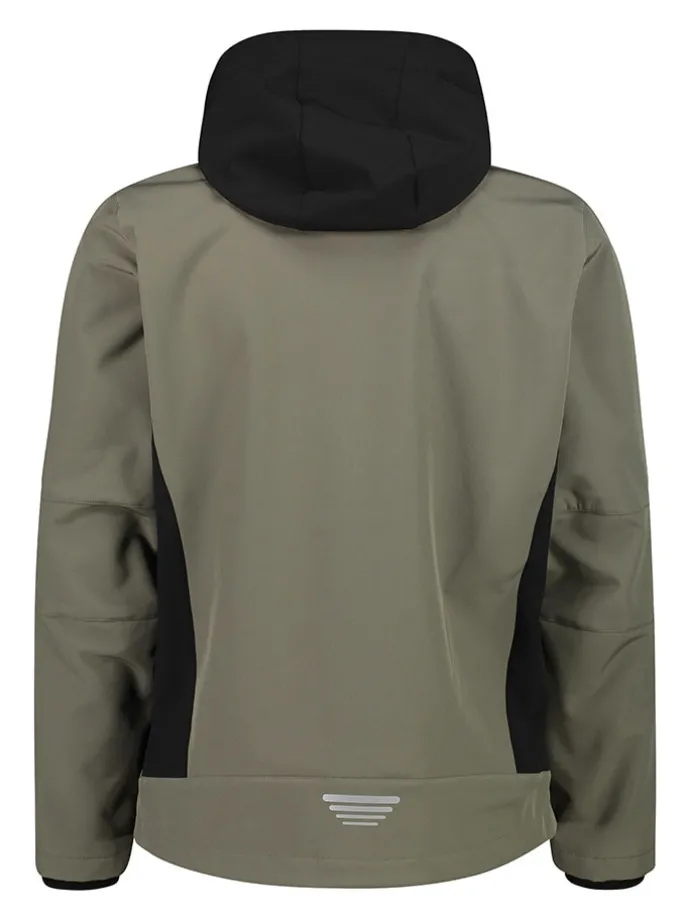 Softshelljas beige/zwart