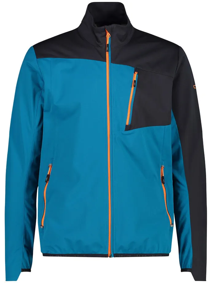 Softshelljas blauw