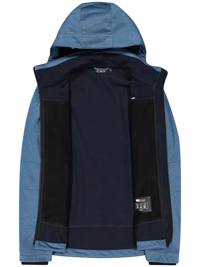 Softshelljas blauw