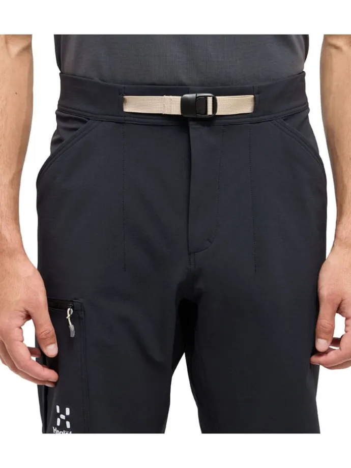 Softshellshort "Lizard" zwart