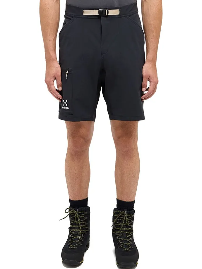 Softshellshort "Lizard" zwart