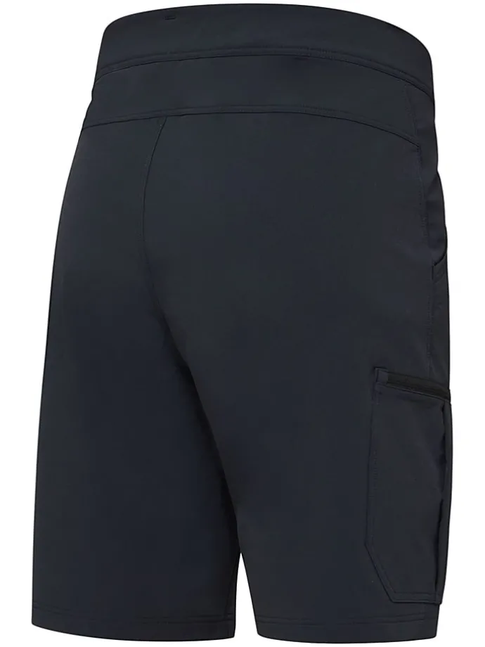 Softshellshort "Lizard" zwart