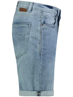 Spijkerbermuda blauw