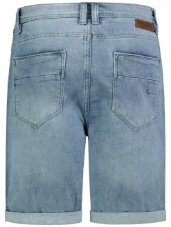 Spijkerbermuda blauw